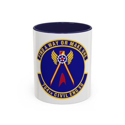 704th Civil Engineer Squadron (U.S. Air Force) Accent Coffee Mug