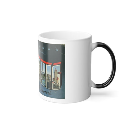 Greetings from St Louis Missouri (Greeting Postcards) Color Changing Mug 11oz