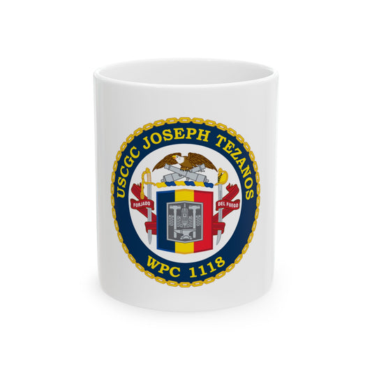 USCG Joseph Tezanos WPC 1118 (U.S. Coast Guard) White Coffee Mug