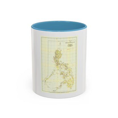 Philippines, The (1905) (Map) Accent Coffee Mug