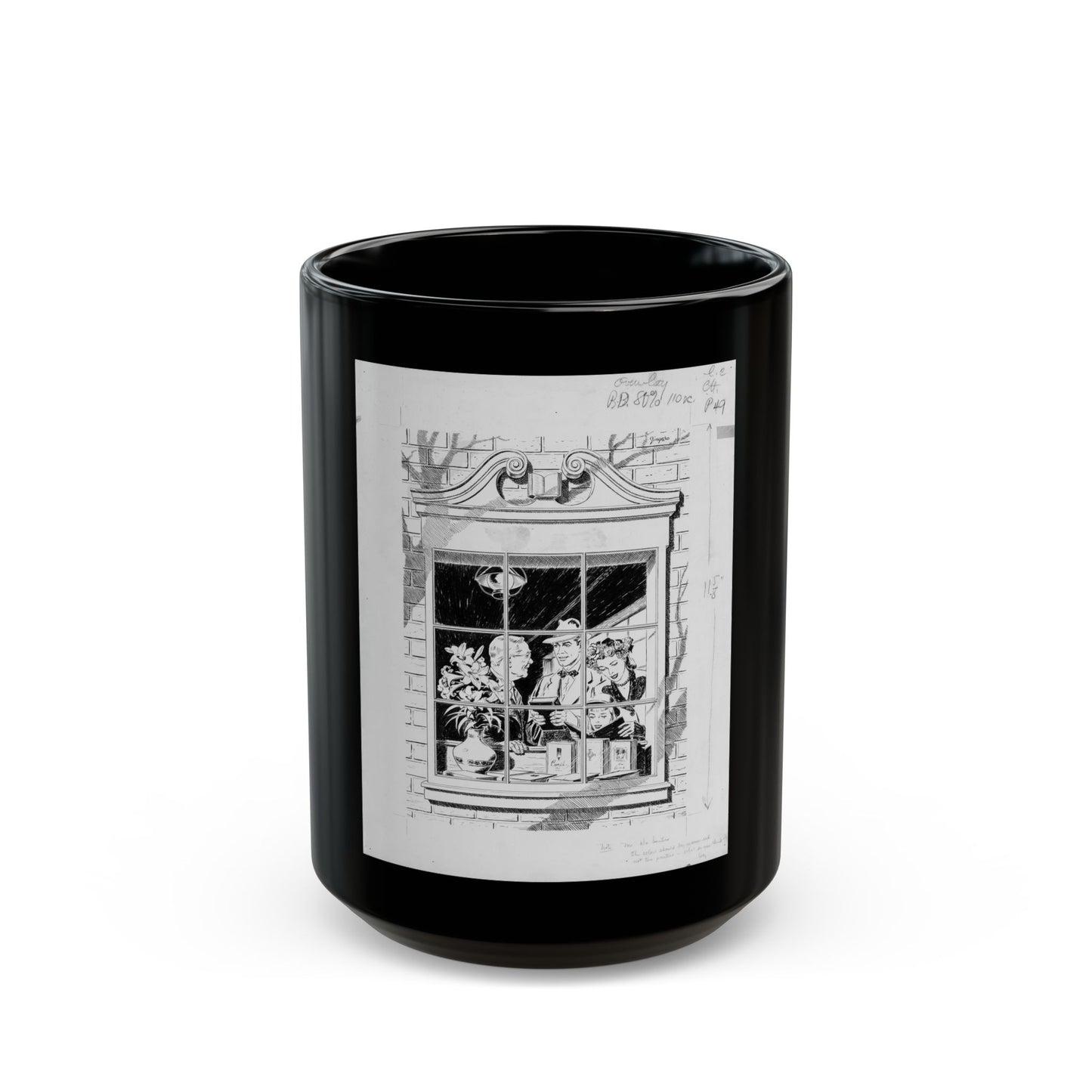 Christian Herald Magazine 3 (Christian Herald Publ., c. 1940s) - Black Coffee Mug-15oz-Go Mug Yourself