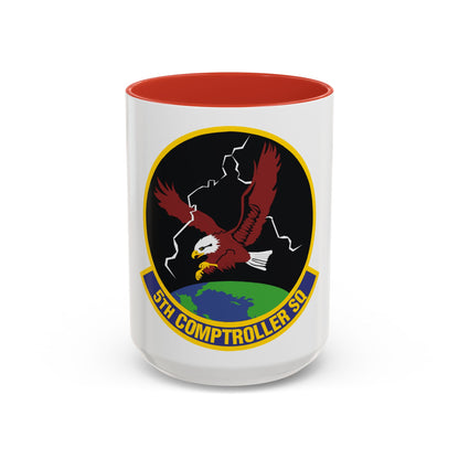 5 Comptroller Squadron AFGSC (U.S. Air Force) Accent Coffee Mug