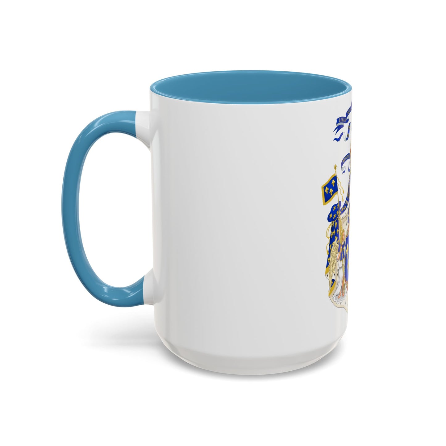 Grand Royal Coat of Arms of France & Navarre - Accent Coffee Mug