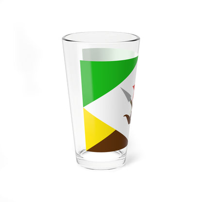 Bandera del Municipio Pueblo Llano (Venezuela) Pint Glass 16oz