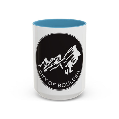Seal of Boulder Colorado - Accent Coffee Mug