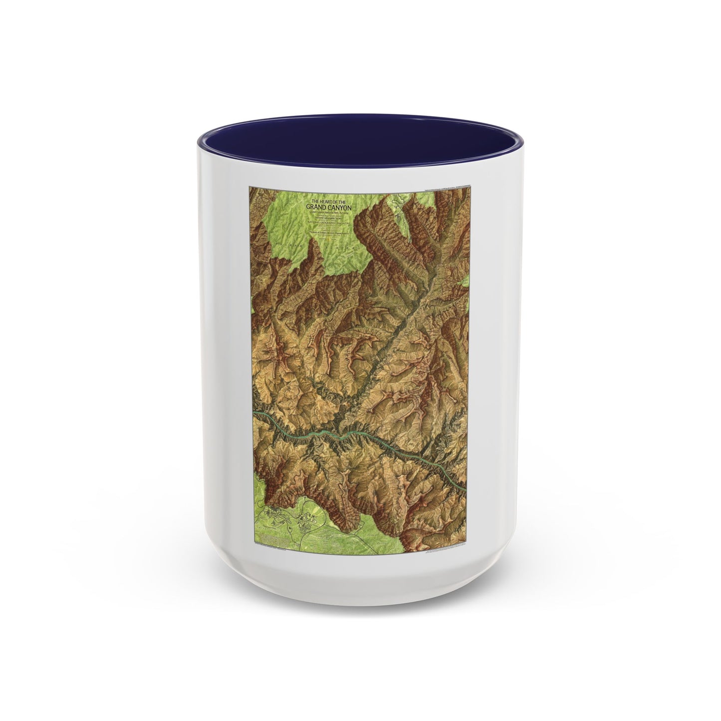 États-Unis - Parc national du Grand Canyon, Arizona (1978) (Carte) Tasse à café Accent