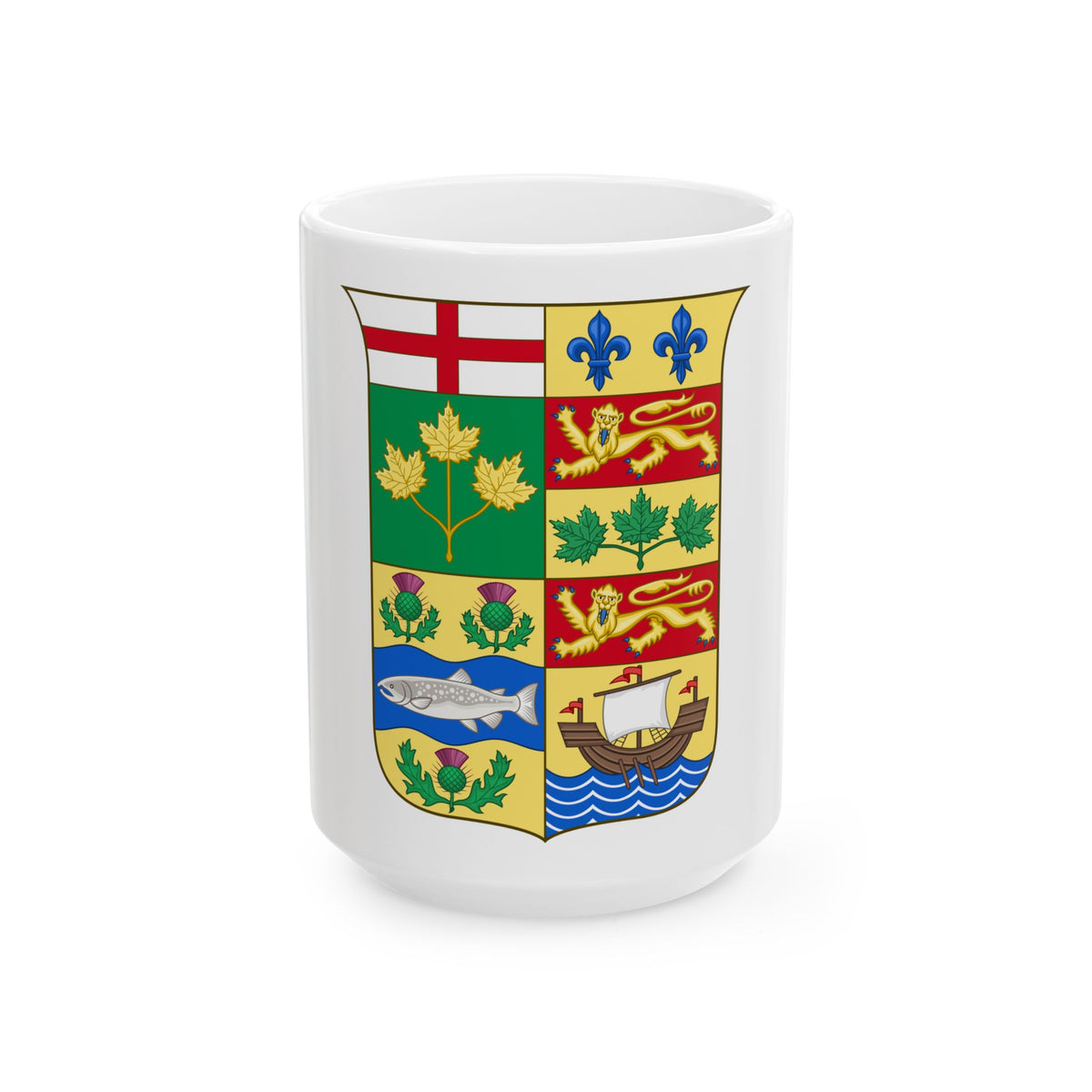 Arms of Canada 1868 - White Coffee Mug