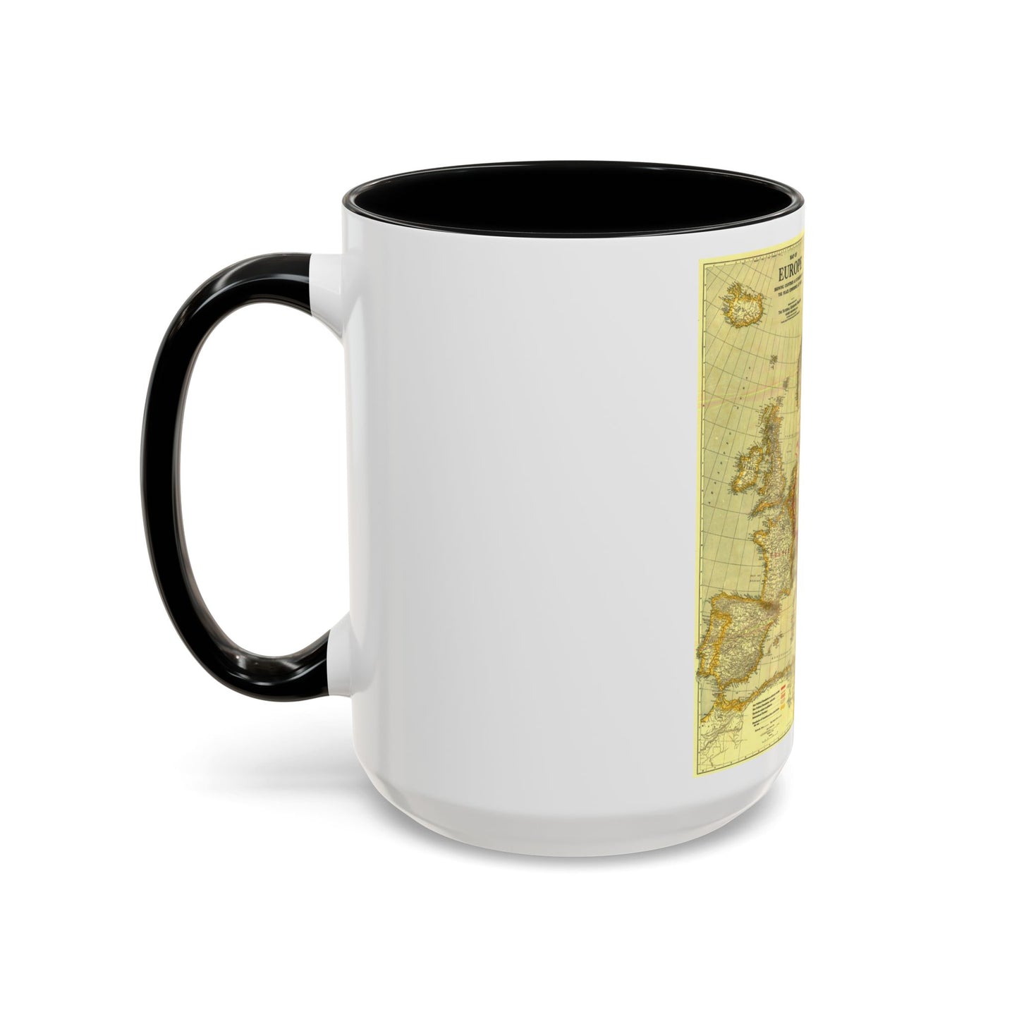 Europe, Peace Conference at Paris (1920) (Map) Accent Coffee Mug