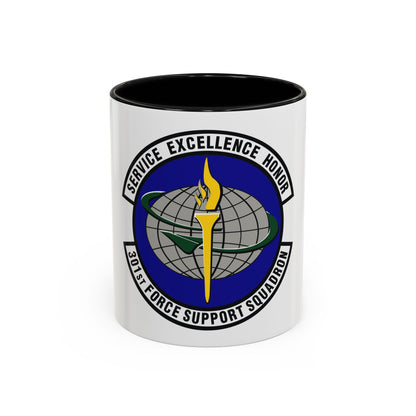 301st Force Support Squadron (U.S. Air Force) Accent Coffee Mug
