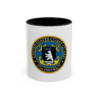 USCG 17th District (U.S. Coast Guard) Accent Coffee Mug