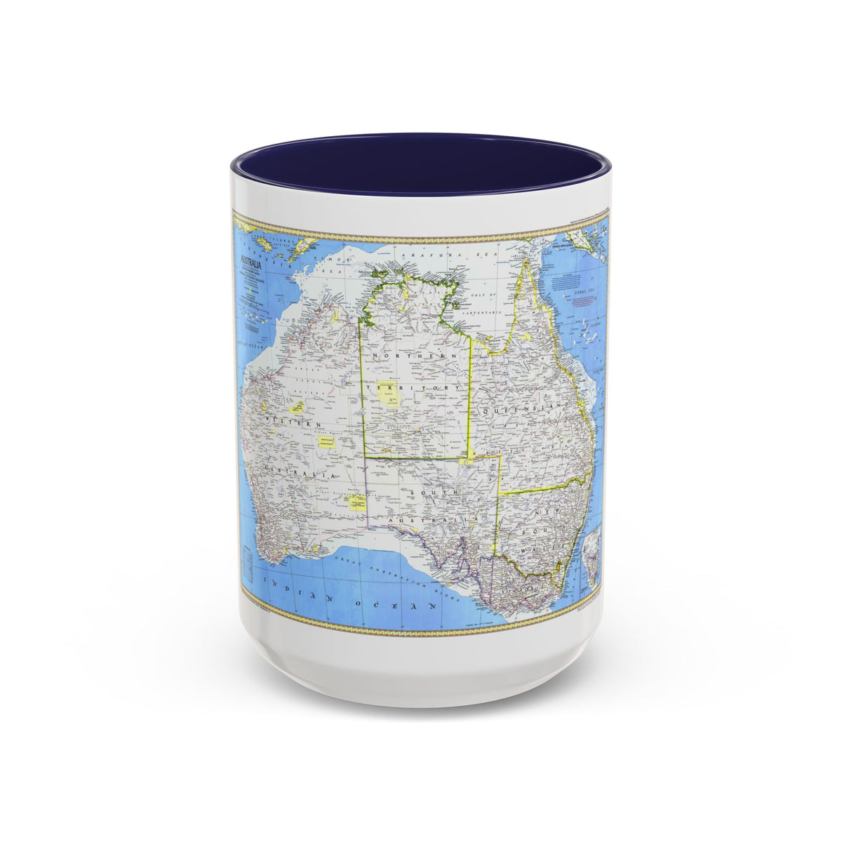 Australia (1979) (Map) Accent Coffee Mug