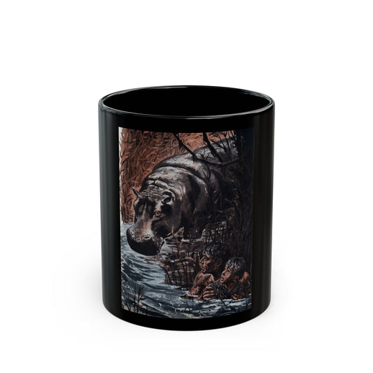 Fear is a Brassy Taste, Bluebook Magazine, February 1956 - Black Coffee Mug-11oz-Go Mug Yourself