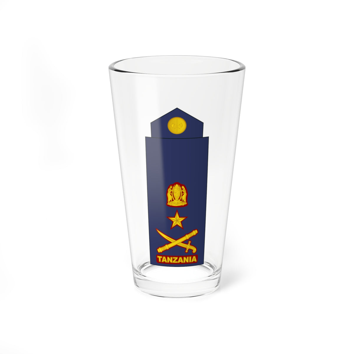 14 Tanzania Air Force BG (Tanzania) (Military Rank) Pint Glass 16oz