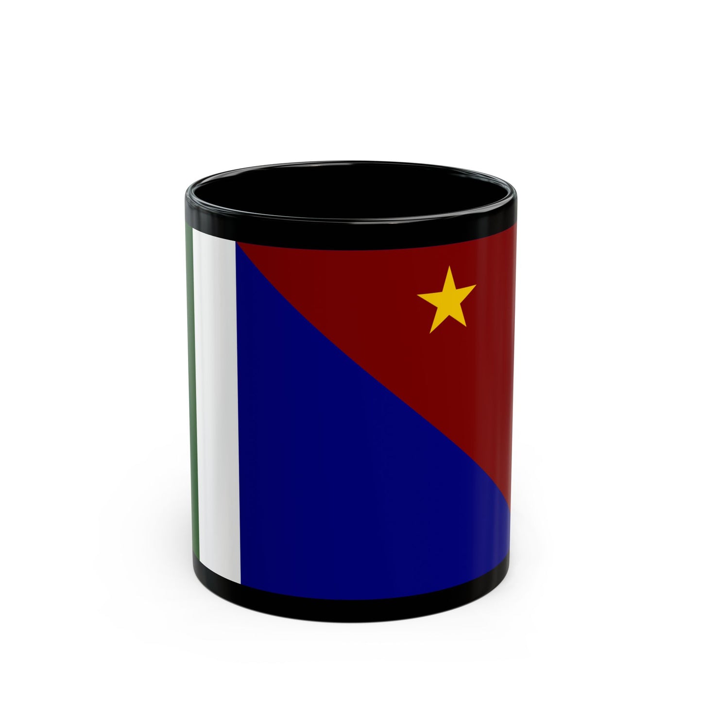 Flag of Milne Bay Papa New Guinea - Black Coffee Mug-11oz-Go Mug Yourself