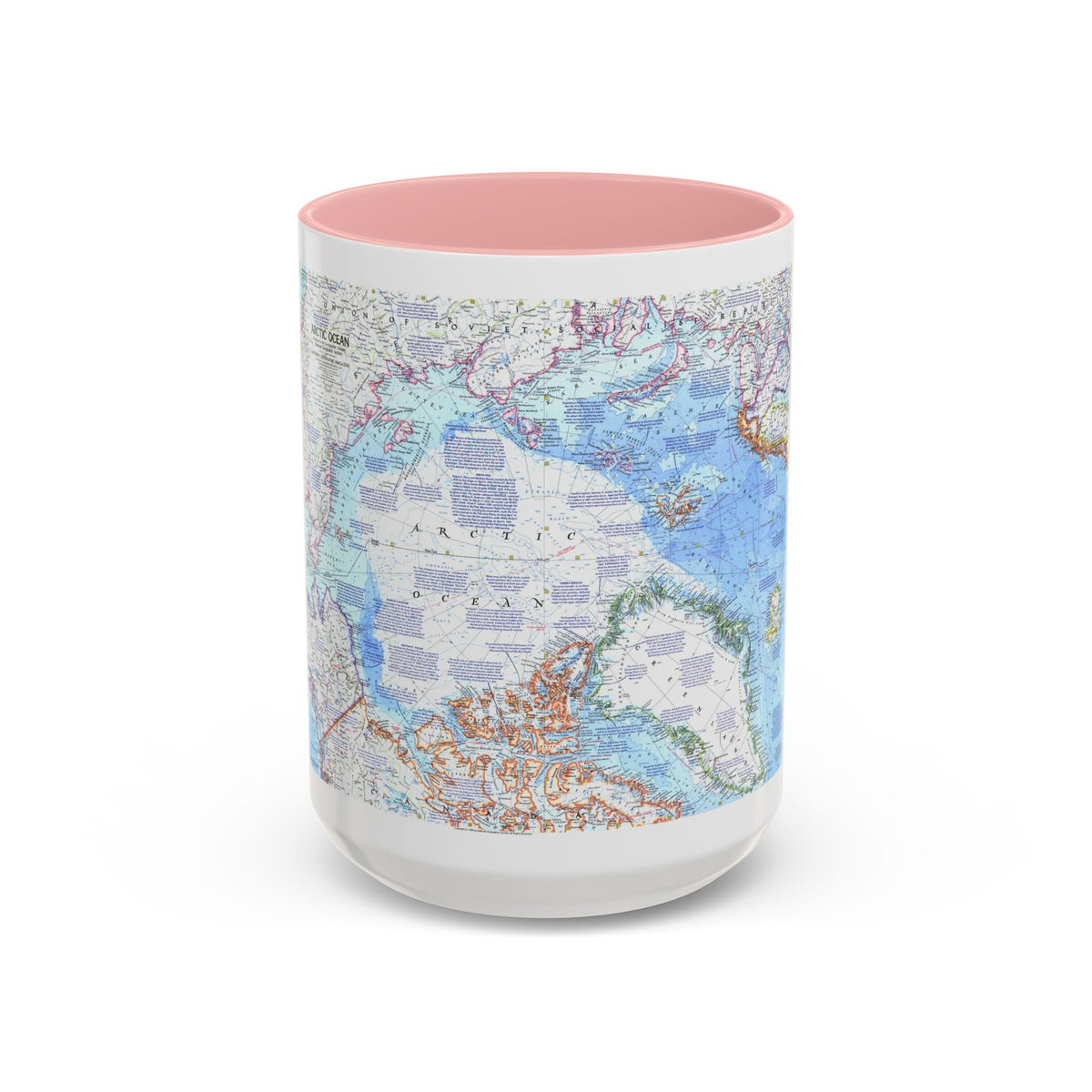 Arctic Ocean (1971) (Map) Accent Coffee Mug