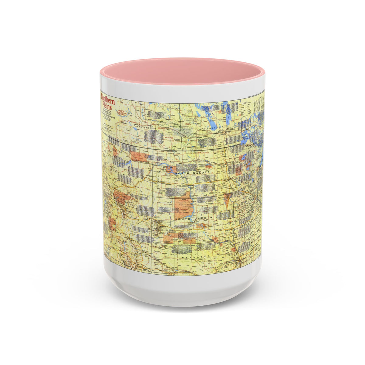 USA - Northern Plains 1 (1986) (Map) Accent Coffee Mug