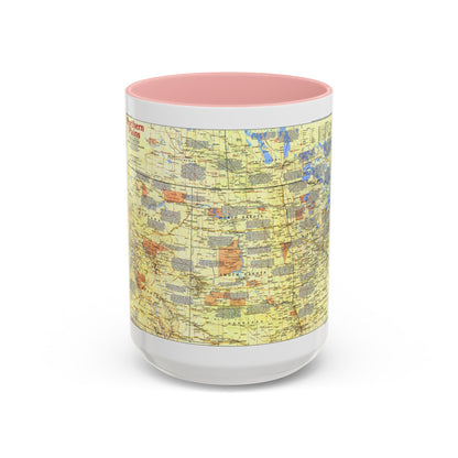USA - Northern Plains 1 (1986) (Map) Accent Coffee Mug