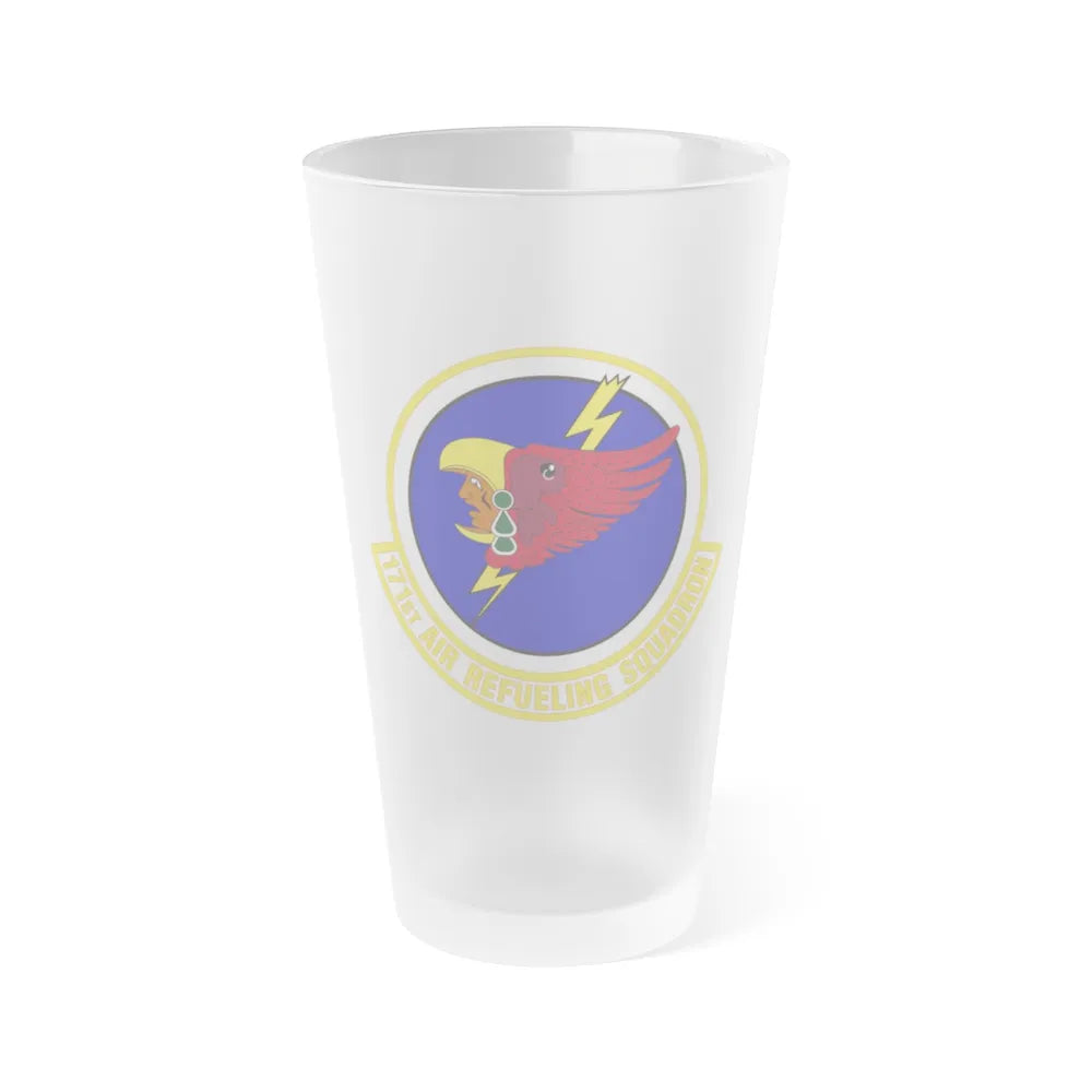 171st Air Refueling Squadron (U.S. Air Force) Frosted Pint Glass 16oz-Go Mug Yourself