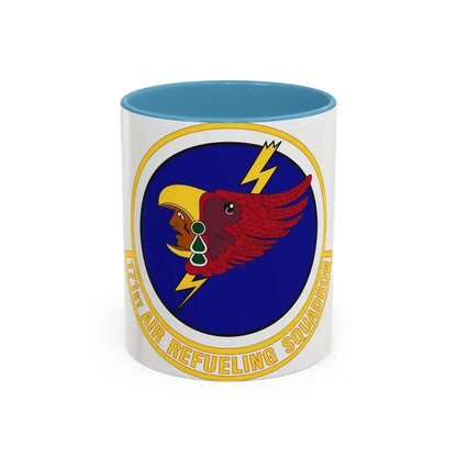171st Air Refueling Squadron (U.S. Air Force) Accent Coffee Mug 11oz Light Blue - Go Mug Yourself