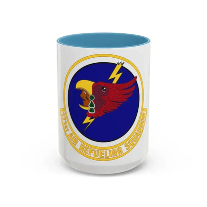 171st Air Refueling Squadron (U.S. Air Force) Accent Coffee Mug 15oz Light Blue - Go Mug Yourself