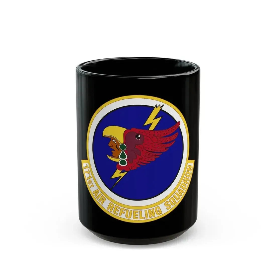 171st Air Refueling Squadron (U.S. Air Force) Black Coffee Mug 15oz - Go Mug Yourself