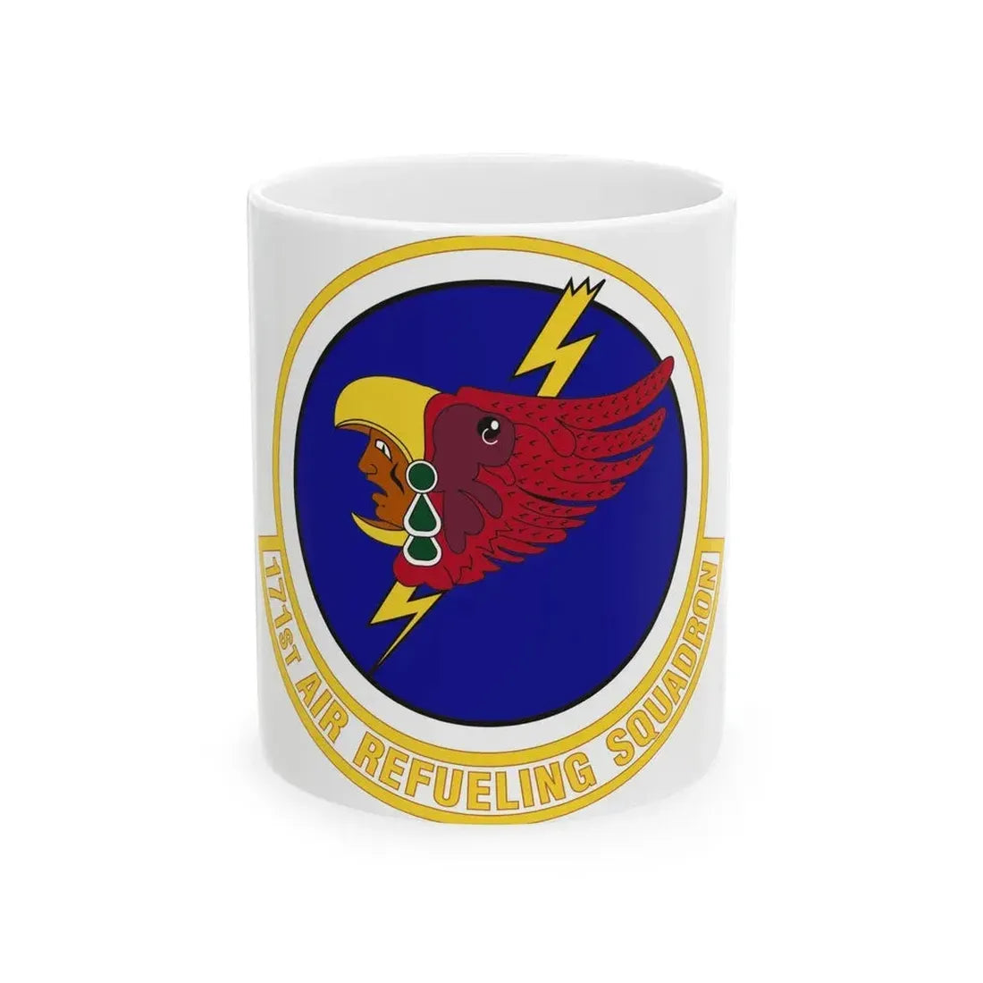 171st Air Refueling Squadron (U.S. Air Force) White Coffee Mug 11oz - Go Mug Yourself