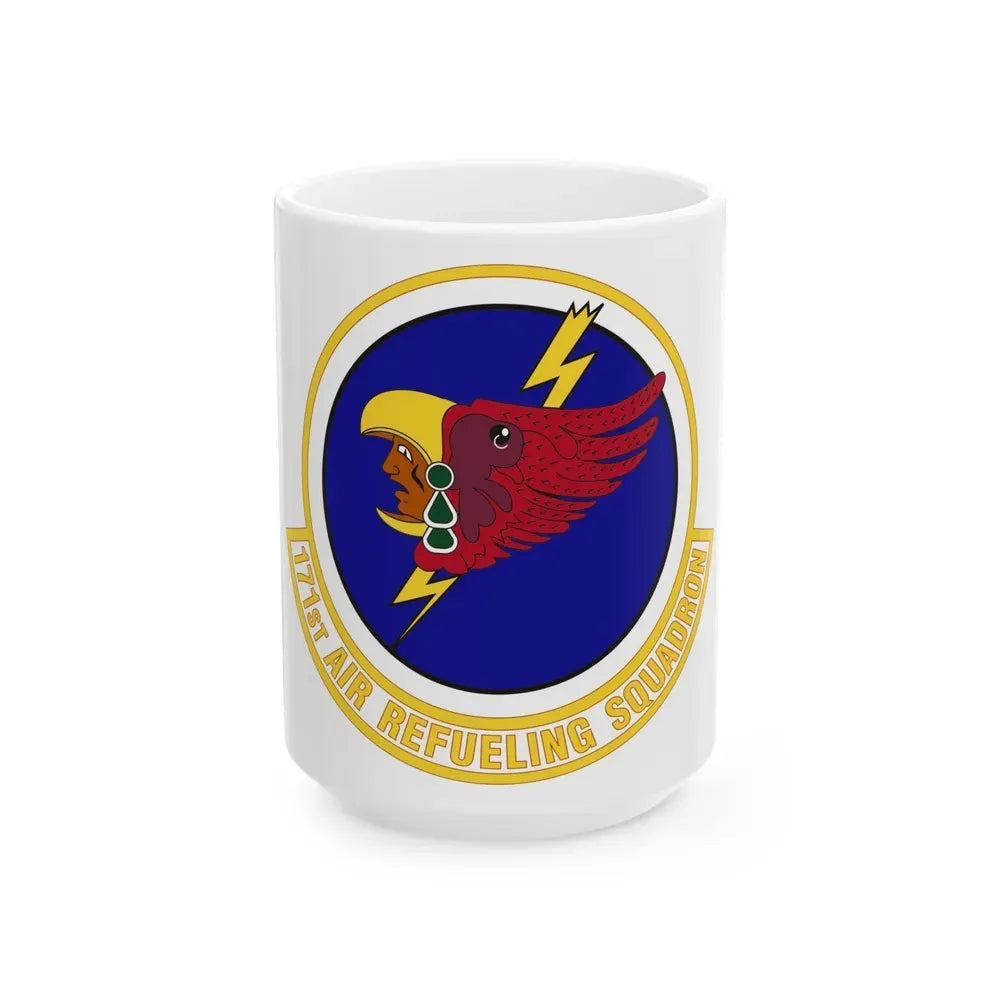 171st Air Refueling Squadron (U.S. Air Force) White Coffee Mug 15oz - Go Mug Yourself