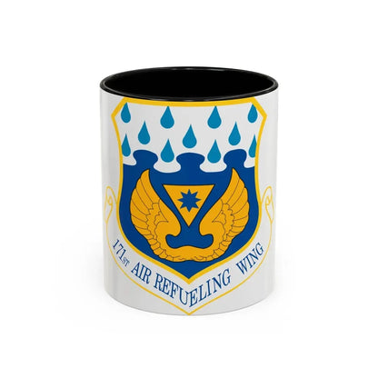 171st Air Refueling Wing (U.S. Air Force) Accent Coffee Mug 11oz Black - Go Mug Yourself