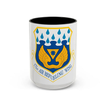 171st Air Refueling Wing (U.S. Air Force) Accent Coffee Mug 15oz Black - Go Mug Yourself