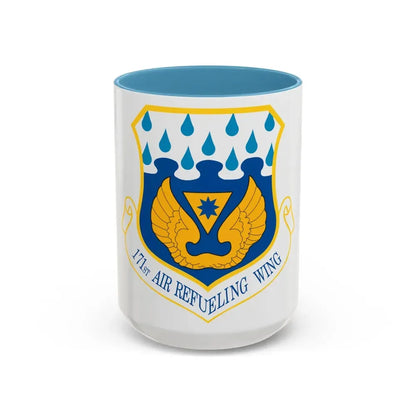 171st Air Refueling Wing (U.S. Air Force) Accent Coffee Mug 15oz Light Blue - Go Mug Yourself