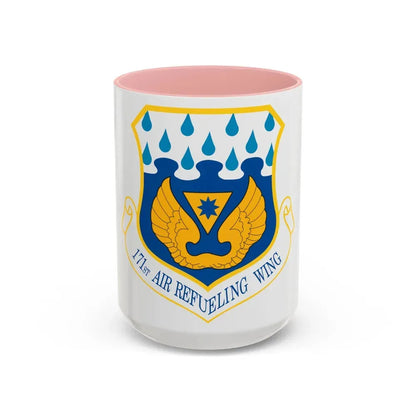 171st Air Refueling Wing (U.S. Air Force) Accent Coffee Mug 15oz Pink - Go Mug Yourself