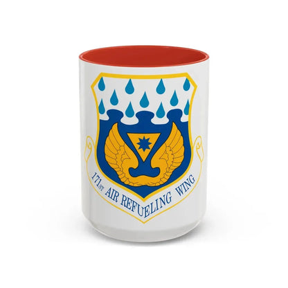 171st Air Refueling Wing (U.S. Air Force) Accent Coffee Mug 15oz Red - Go Mug Yourself