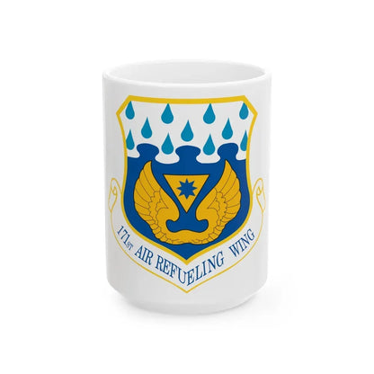 171st Air Refueling Wing (U.S. Air Force) White Coffee Mug 15oz - Go Mug Yourself