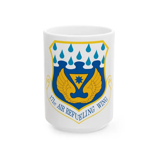 171st Air Refueling Wing (U.S. Air Force) White Coffee Mug 15oz - Go Mug Yourself