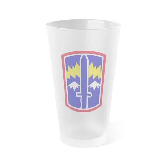 171ST INFANTRY BRIGADE (U.S. Army) Frosted Pint Glass 16oz-Go Mug Yourself