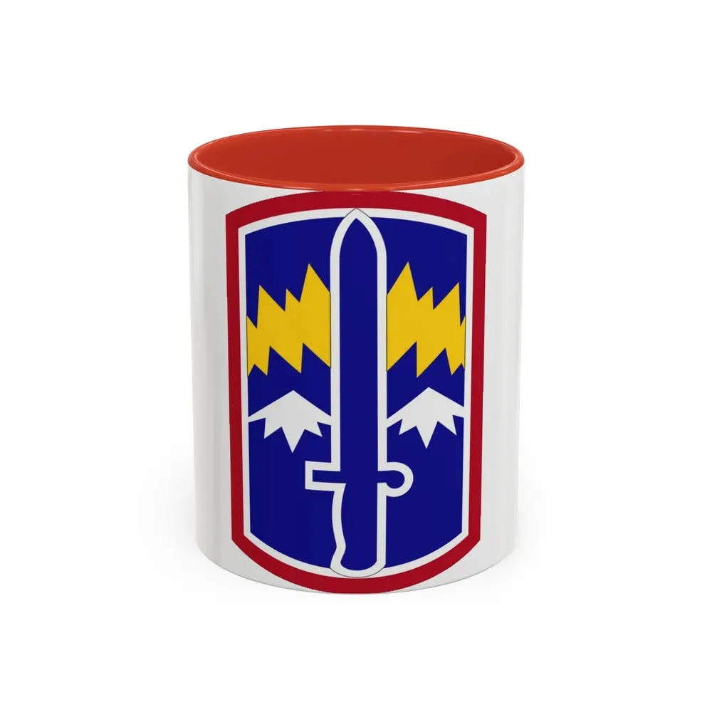 171ST INFANTRY BRIGADE (U.S. Army) Accent Coffee Mug 11oz Red - Go Mug Yourself