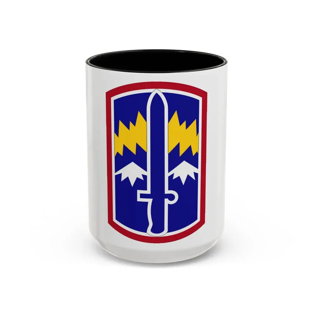 171ST INFANTRY BRIGADE (U.S. Army) Accent Coffee Mug 15oz Black - Go Mug Yourself