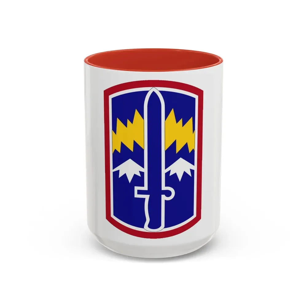 171ST INFANTRY BRIGADE (U.S. Army) Accent Coffee Mug 15oz Red - Go Mug Yourself