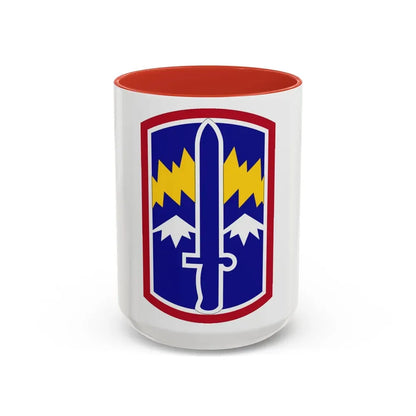 171ST INFANTRY BRIGADE (U.S. Army) Accent Coffee Mug 15oz Red - Go Mug Yourself
