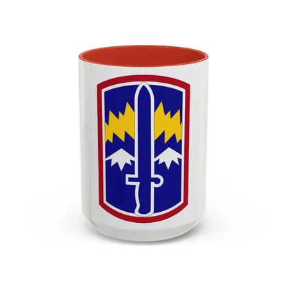 171ST INFANTRY BRIGADE (U.S. Army) Accent Coffee Mug 15oz Red - Go Mug Yourself