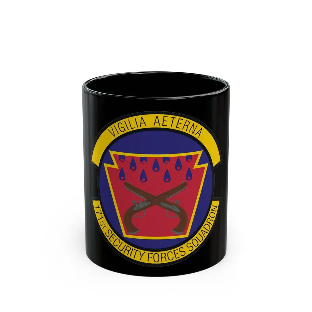 171st Security Forces Squadron (U.S. Air Force) Black Coffee Mug-11oz-Go Mug Yourself