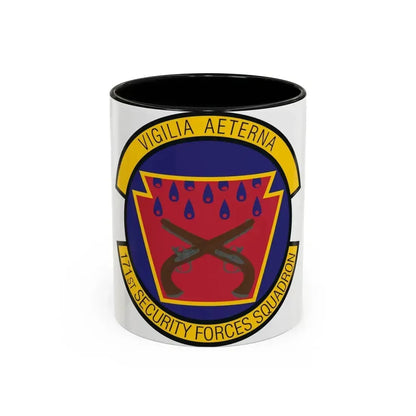 171st Security Forces Squadron (U.S. Air Force) Accent Coffee Mug 11oz Black - Go Mug Yourself