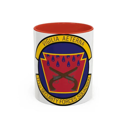 171st Security Forces Squadron (U.S. Air Force) Accent Coffee Mug 11oz Red - Go Mug Yourself
