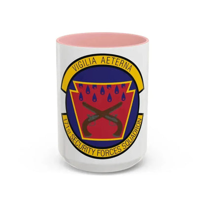 171st Security Forces Squadron (U.S. Air Force) Accent Coffee Mug 15oz Pink - Go Mug Yourself