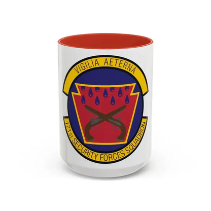 171st Security Forces Squadron (U.S. Air Force) Accent Coffee Mug 15oz Red - Go Mug Yourself