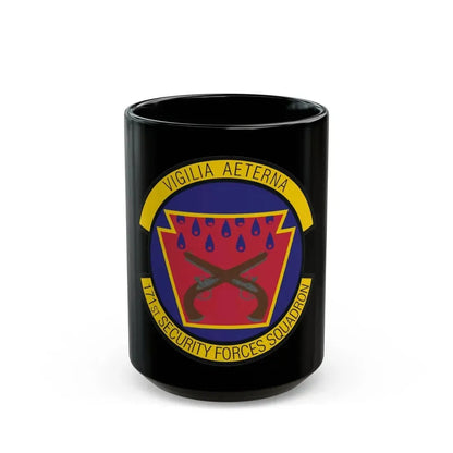 171st Security Forces Squadron (U.S. Air Force) Black Coffee Mug 15oz - Go Mug Yourself