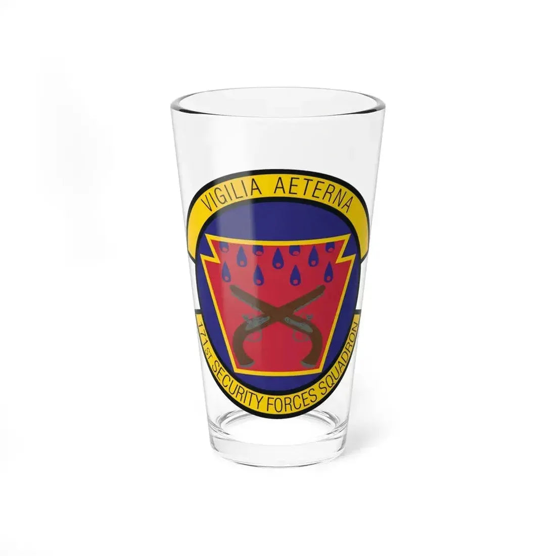171st Security Forces Squadron (U.S. Air Force) Pint Glass 16oz 16oz - Go Mug Yourself