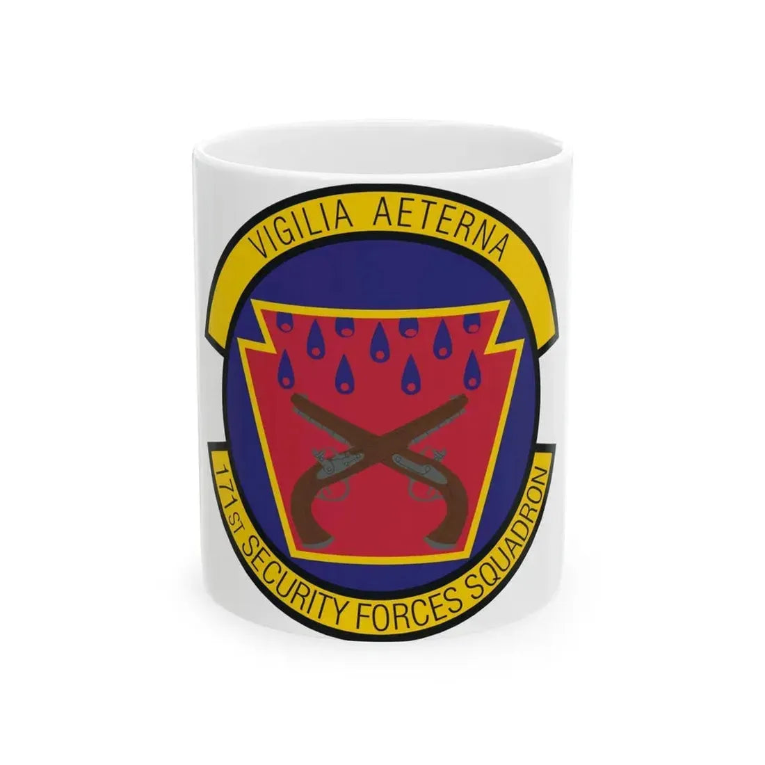 171st Security Forces Squadron (U.S. Air Force) White Coffee Mug 11oz - Go Mug Yourself