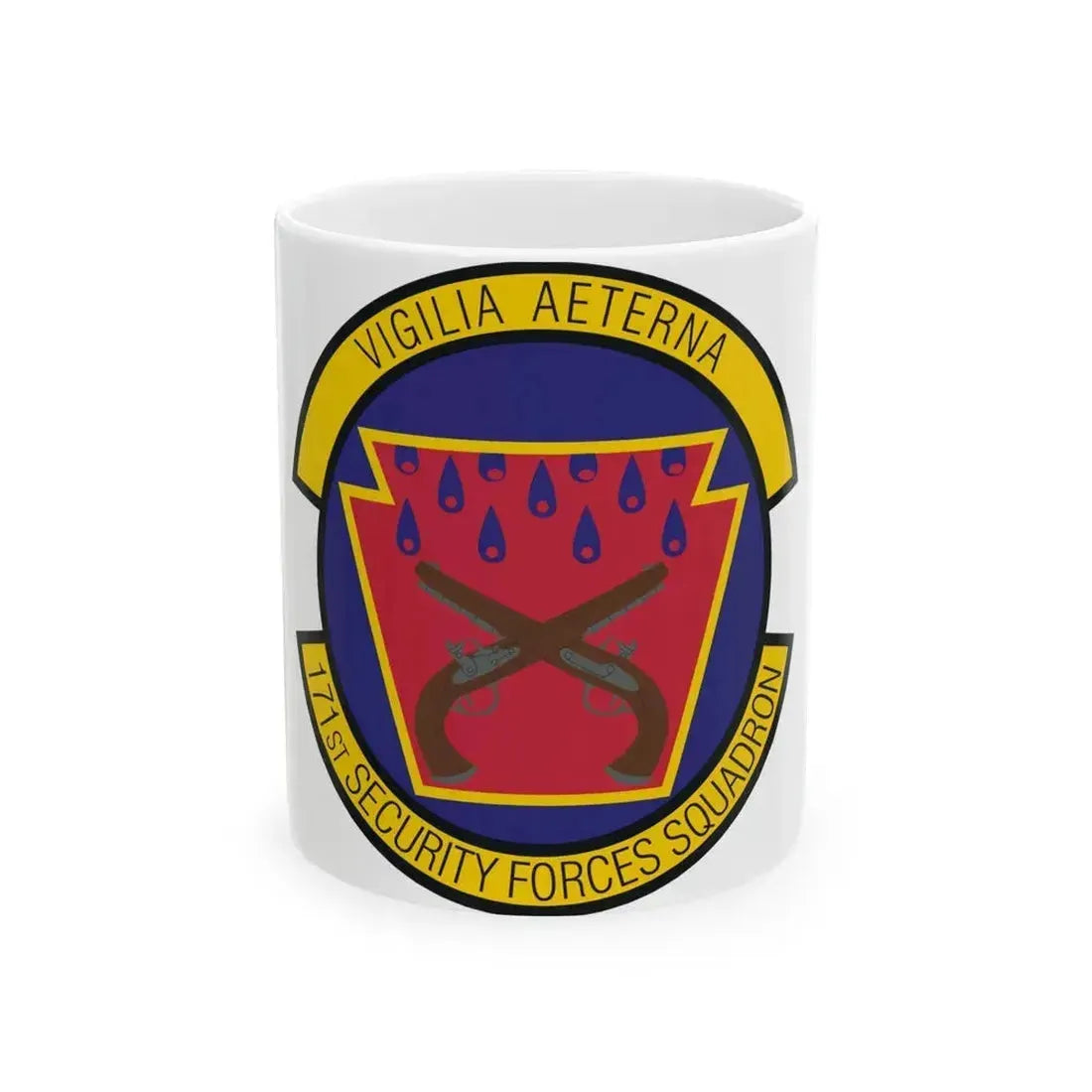 171st Security Forces Squadron (U.S. Air Force) White Coffee Mug 11oz - Go Mug Yourself