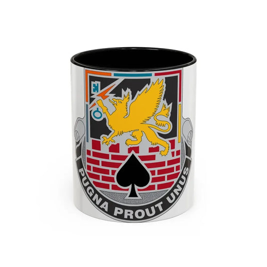172 Engineer Battalion (U.S. Army) Accent Coffee Mug 11oz Black - Go Mug Yourself
